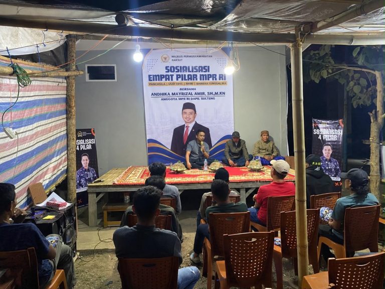 Andhika Amir Sosialisasikan 4 Pilar Kepada Warga Desa Lero
